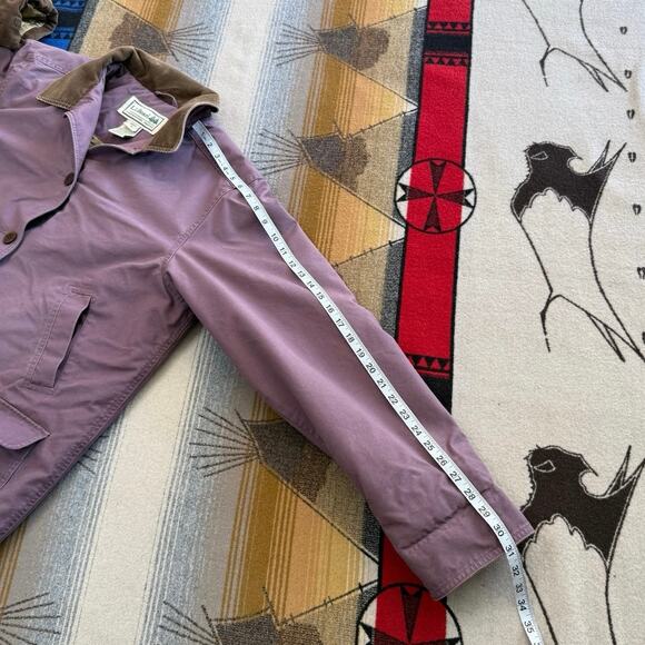 Vintage L.L. Bean Womens Barn Chore Coat Jacket Corduroy Purple XL Quilt Lined - Picture 11 of 11